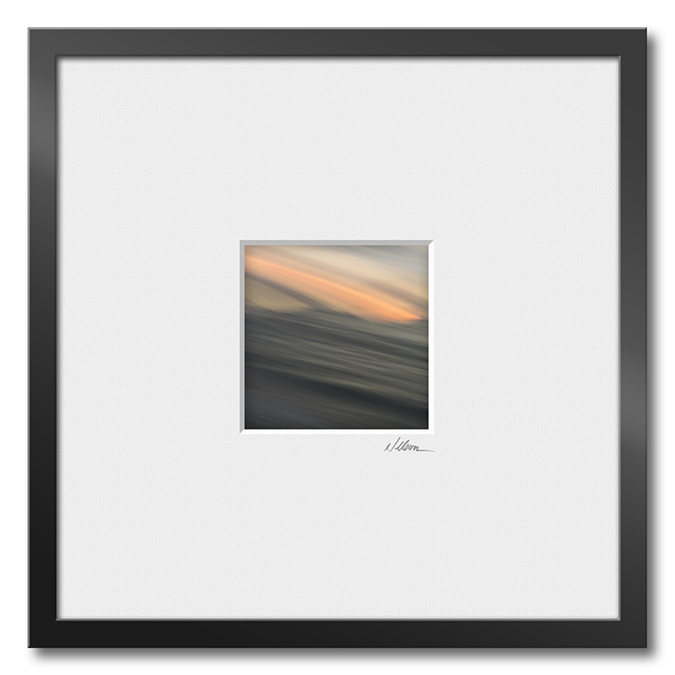 small framed abstract print