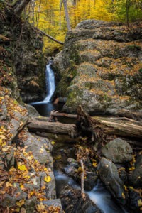 indian well waterfall w/ fall colors